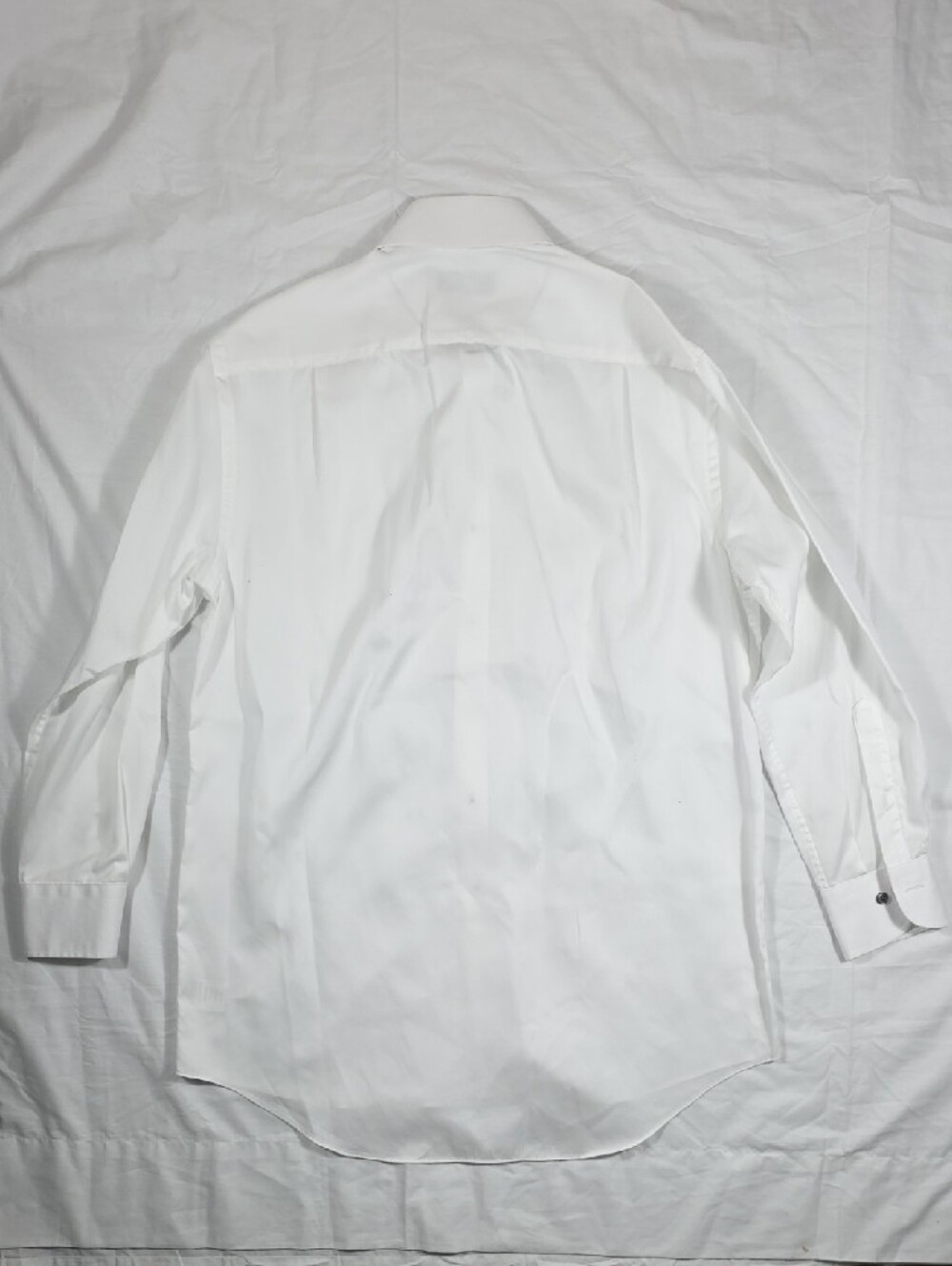 Men's White Dress Shirt with Spread Collar - Classic Tailored Look - Picture 2 of 9